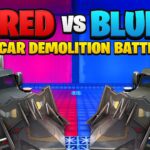 【注目の島】Red vs Blue Car Demolition Battle 🔥