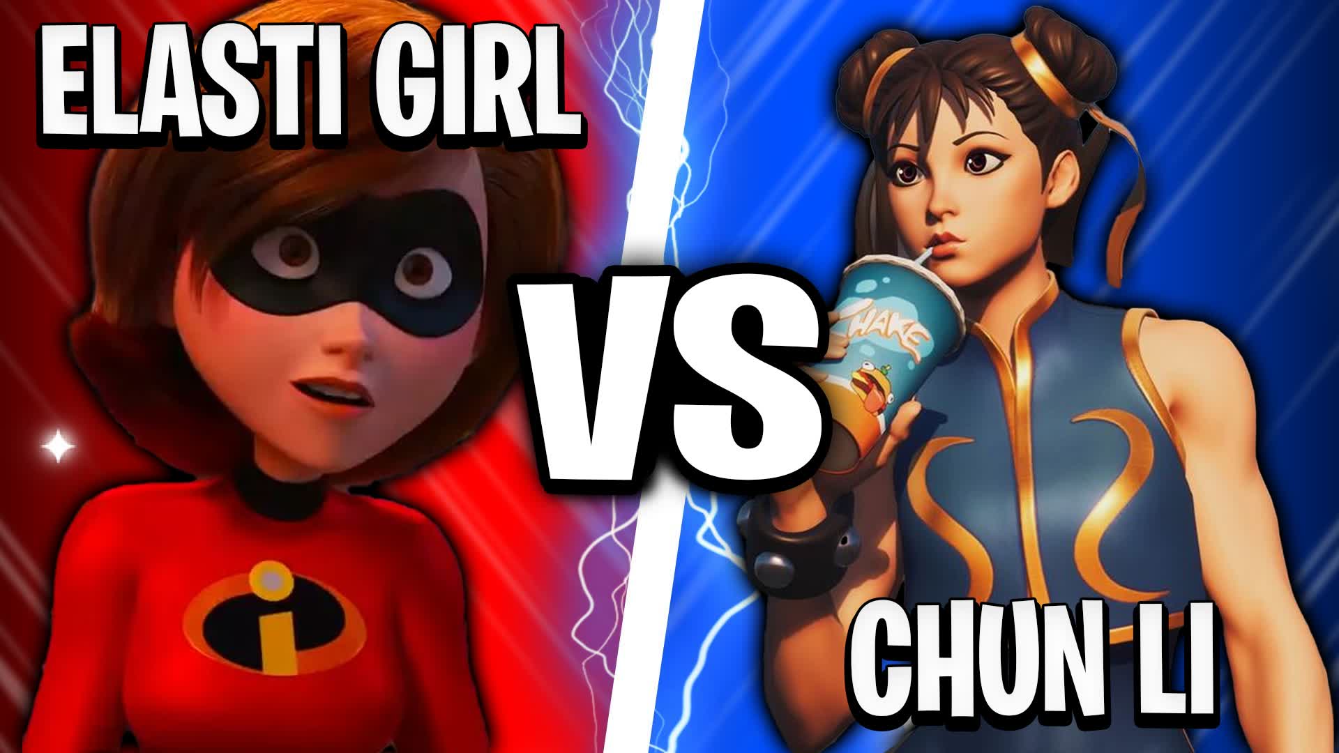 【注目の島】ELASTI GIRL VS CHUN LI 💯RED VS BLUE🔴🔵