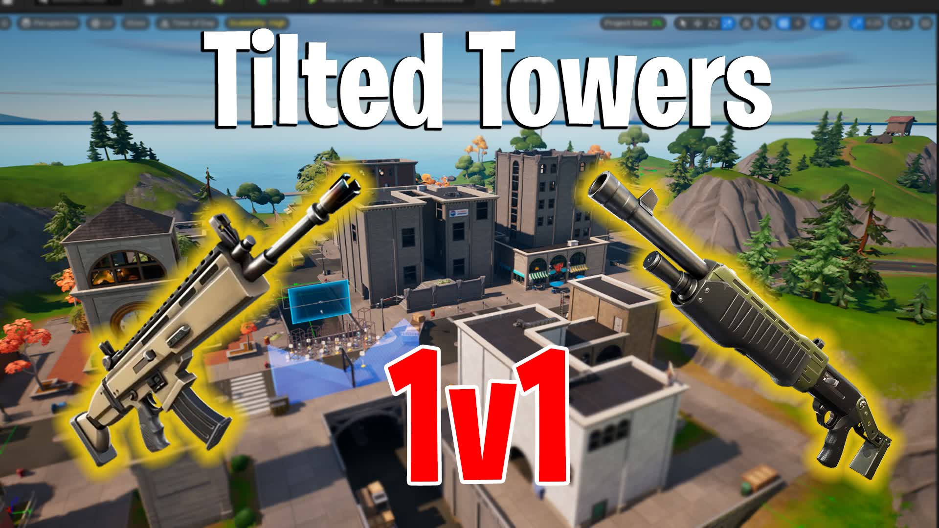 【注目の島】🏢Tilted Towers 1v1🏢