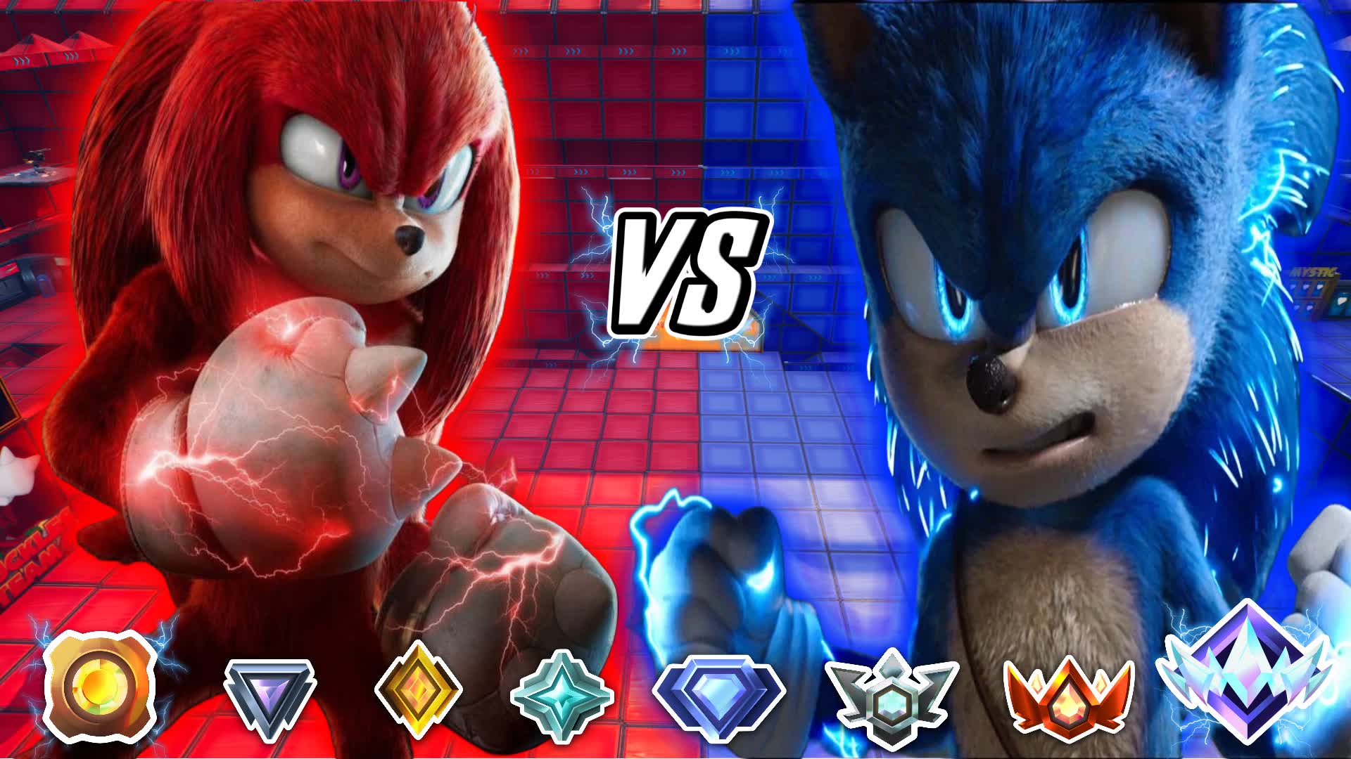 【注目の島】🔵SONIC VS KNUCKLES🔴 RED VS BLUE