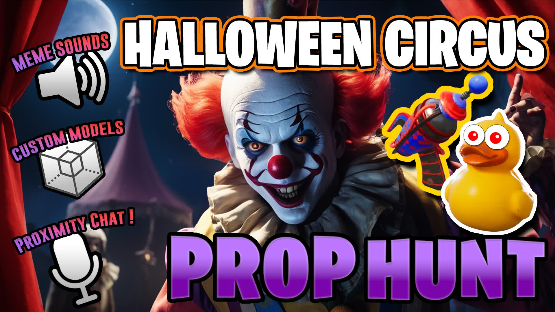 【注目の島】🤡Halloween Circus Prop Hunt