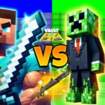 【注目の島】STEVE VS MOBS🧟♀️🍀GREEN VS BLUE