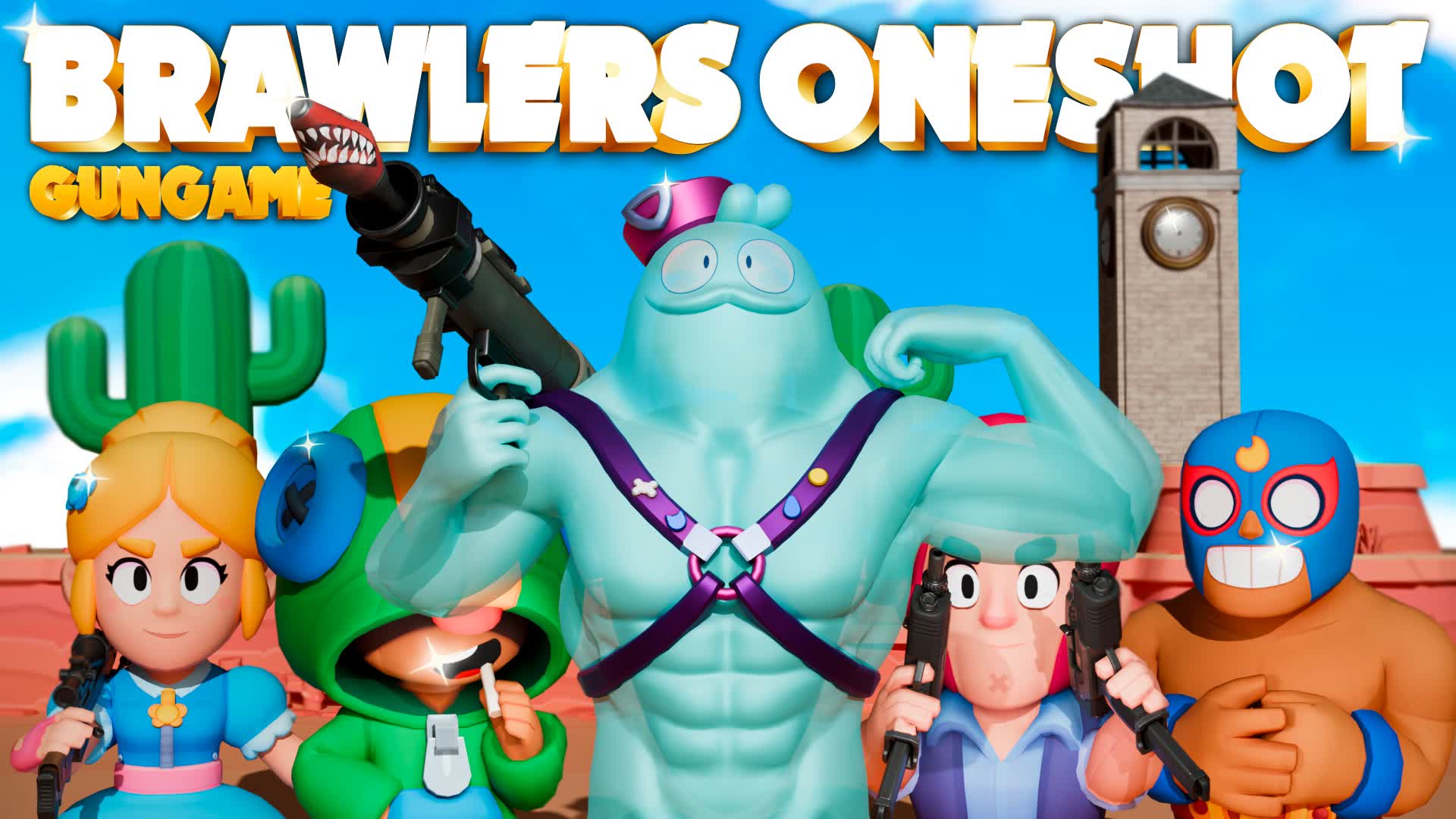 【注目の島】😎 Brawlers One Shot Gun Game👑