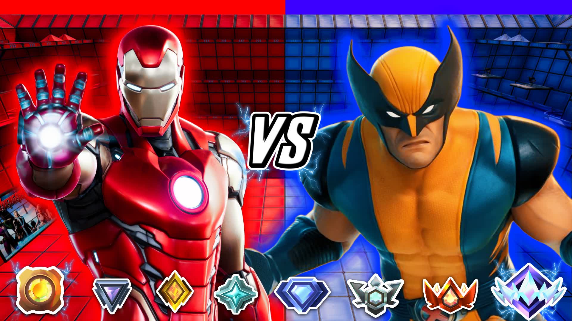 【注目の島】RED VS BLUE 🔴AVENGERS VS X-MEN🔵