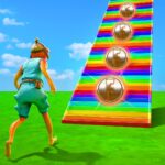 【注目の島】Climb Rainbow Coins Stairs