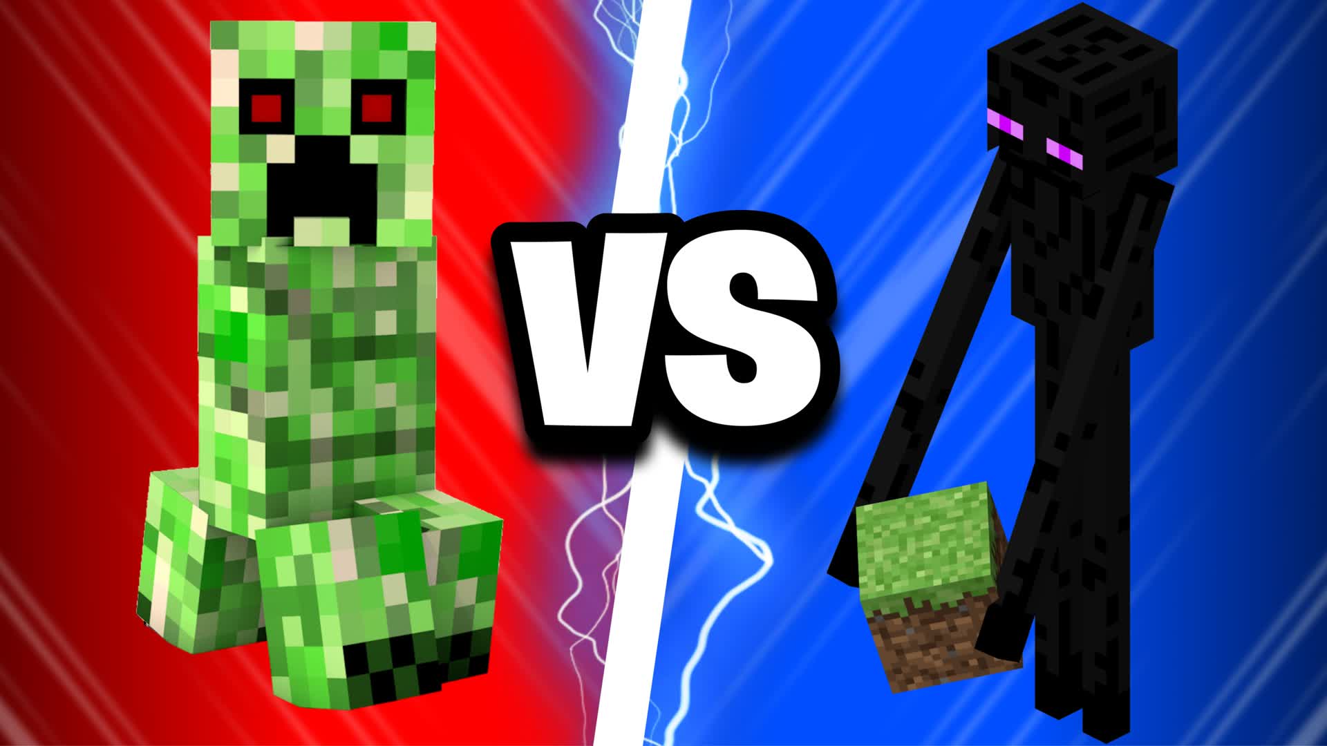 【注目の島】CREEPER VS ENDERMAN 🔴🔵