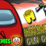 【注目の島】AMONG US GUN GAME 🎯 ONE SHOT 🤡 60 MEME
